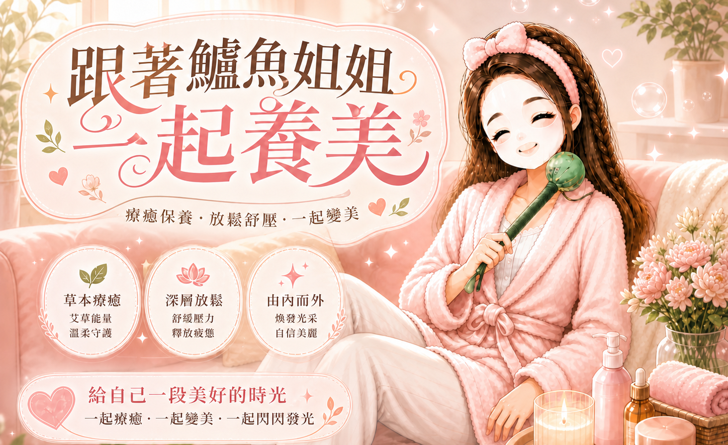 跟著鱸魚姐姐一起養美 banner